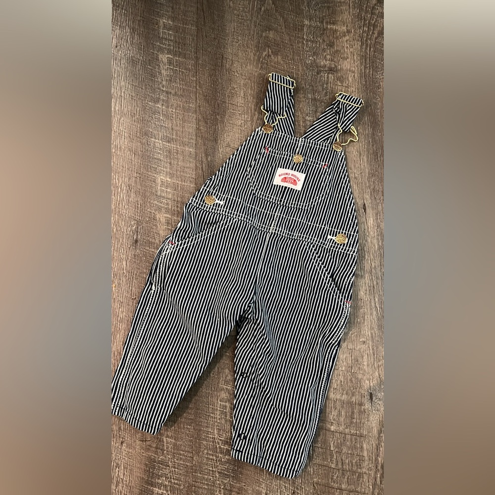 Kids Striped Overalls